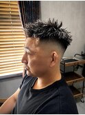 ホワイトメッシュ×ハイフェード