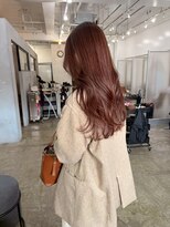 ヘアーワークスヴィクサス 諫早店(HAIR WORKS VIXUS)&nbsp;上品で肌馴染みのいい"ピンクブラウン"