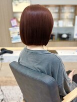アンリー 四条烏丸店(Anree)&nbsp;◎ブリーチなしダブルカラーでするオレンジボブ◎