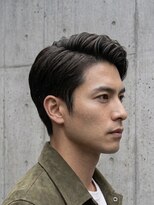 バーバーバー ナカノ(BARBER BAR NAKANO) 洗練毛流れニュアンスパーマ/テーパードグラデーション