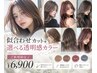 【ご新規限定♪】似合わせカット+選べる透明感カラー ¥6900