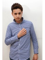 メリケンバーバーショップ コウベ(MERICAN BARBERSHOP KOBE) グランジ刈り上げツーブロックスパイキーショートイメチェン@16