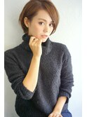 Rumor×小顔・モデル風前下がりショート☆タイトシルエット