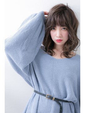 ジャストヘア ラポール 北久里浜店(just hair RAPPOR) 外ハネミデイアム 厚めバング 簡単セット