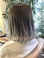 シーエス メイド バイ シャチュー 沖縄店(CS made by SHACHU) 切りっぱなしボブのグレージュグラデ☆ブリーチ必須です!