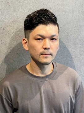 フジヤマバーバーショップ アジト(FUJIYAMA BARBER SHOP ajito) バーバーカット黒髪アップバングストリート【藤本ユースケ】0730