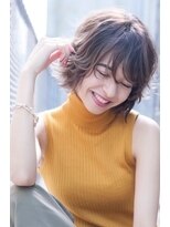 ケアリー 武蔵小杉(Carelly)&nbsp;ボブカーキグレージュ大人かわいいフェザーバングマッシュ