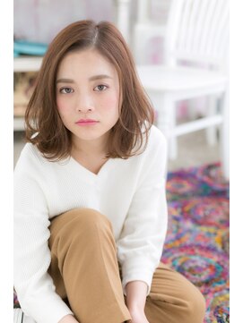 ミック ヘアアンドビューティー 大山店(miq  Hair&Beauty) ミルクティーアッシュ外国人風アシンメトリー小顔ボブa1