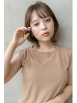 メゾンバイハバナ(maison by HAVANA)&nbsp;大人かわいいピンクベージュインナーカラーマッシュショートボブ