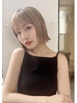 ミンクス 青山店(MINX) ぷつっと切りっぱなしがかわいいミニボブ　外ハネボブ