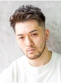 カジュアルアップバング スキンフェード