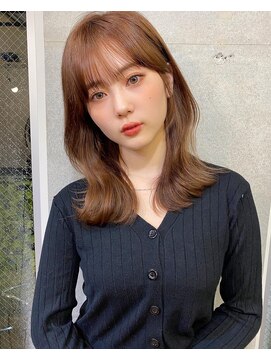 リコバイアフロート(riko by afloat) 韓国ヘアー/顔周りレイヤー/ショコラアッシュ/似合わせカット