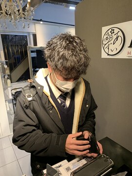 アイズ 海老名(AIZU) ツイストスパイラルパーマツイストパーマショートスタイルメンズ