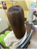 ピコカラーストレート仕上げ。