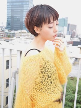 ハウスアンドヘアーワークス(House&Hair works) 前髪長め大人小顔ショート30代40代50代　藤沢