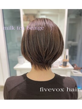 ファイブボックスヘアー 広島(five vox hair) エイジングケアカラー　大人ボブ