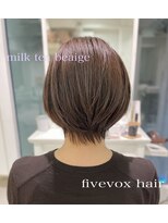 ファイブボックスヘアー 広島(five vox hair) エイジングケアカラー 大人ボブ