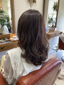 ヘアー クラージュ(hair courage) やわらかハイライトパーマ