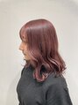 アグ ヘアー アノ 高田店(Agu hair 'ano) ブリーチ1回でカシスピンクに!