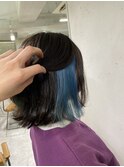 20代30代40代インナーカラーブルーカラー【上野】