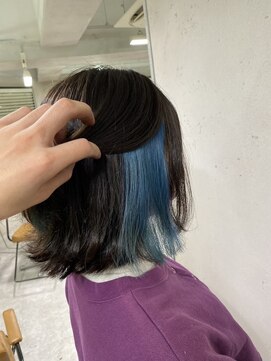 アジールヘア 東上野店(agir hair) 20代30代40代インナーカラーブルーカラー【上野】