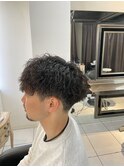 ツイストスパイラルパーマ　波巻きパーマ　ツイストパーマ　眉毛