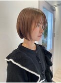 ぱつっとミニボブ