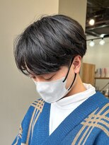 エルマーク 天王寺(L-MARK)&nbsp;センターパートニュアンスパーマ韓国カルマパーマコンマヘア