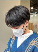 センターパートニュアンスパーマ韓国カルマパーマコンマヘア