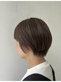 ふんわり丸みショートボブ くびレイヤー