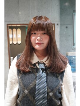 シィーム(cime) マロンブラウン　　ブリーチ　ダブルカラー