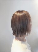 ハイライトで白髪ぼかし