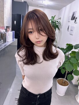 キング(K!ng) 縮毛矯正髪質改善ハイライトレイヤーカット枚方美容室エクステ