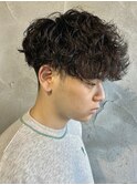 シャドウパーマメンズパーマメンズマッシュ波巻き群馬高崎眉毛