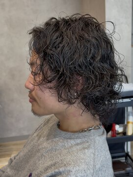 ルピナス ミディアムグランジパーマ