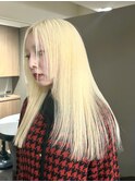 姫カット × ホワイトブロンド 【須田】