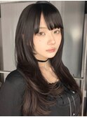 髪質改善トリートメントミルクティーベージュカラーくびれヘア