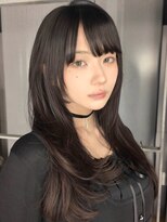 ノイカーム(noi Calm) 髪質改善トリートメントミルクティーベージュカラーくびれヘア