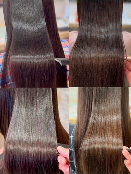 ペタル バイ ケンジ(PETAL by KENJE)の写真/［桜ヶ丘駅徒歩2分］理想の仕上がりが叶う縮毛で今までにない柔らかい髪質に♪エイジング毛にもおすすめ！