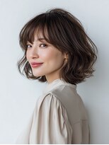 ビフィーノ リルネ(Bifino Rilune)&nbsp;黒髪/クラゲヘアー/オリーブグレー/小顔/ココアベージュ/川西