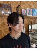 フェザーウルフ/シースルー/センターパート/前下がり