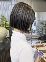 ノード(NODE)&nbsp;栄黒髪垢抜け丸みシルエットボブヘア