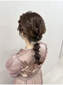 サイドツイスト編みおろし