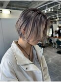 ハンサムショート×バレイヤージュ