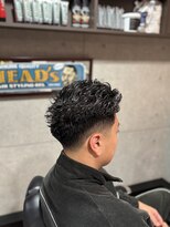 グロウヘアワークス(grow hair works)&nbsp;バックスパイラルパーマ！【バーバー　フェード　床屋】