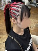 ハーフコーンロウポニーテール