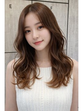 ポイントファイブバイソレイユ 小松店.5 by SOLEIL) ロングレイヤー韓国レイヤーくびれヘア透明感ベージュ