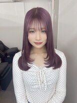 ミル 心斎橋(MIL)&nbsp;大人可愛いラベンダーピンク/髪質改善/心斎橋