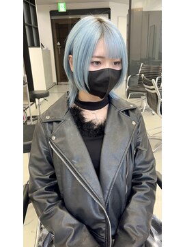 ソルバイジゼル(sol by gisele) ペールブルー×中性ウルフ