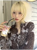 ブロンド×ウルフボブレイヤー